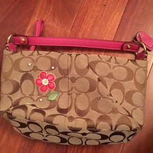 Beige Coach bag